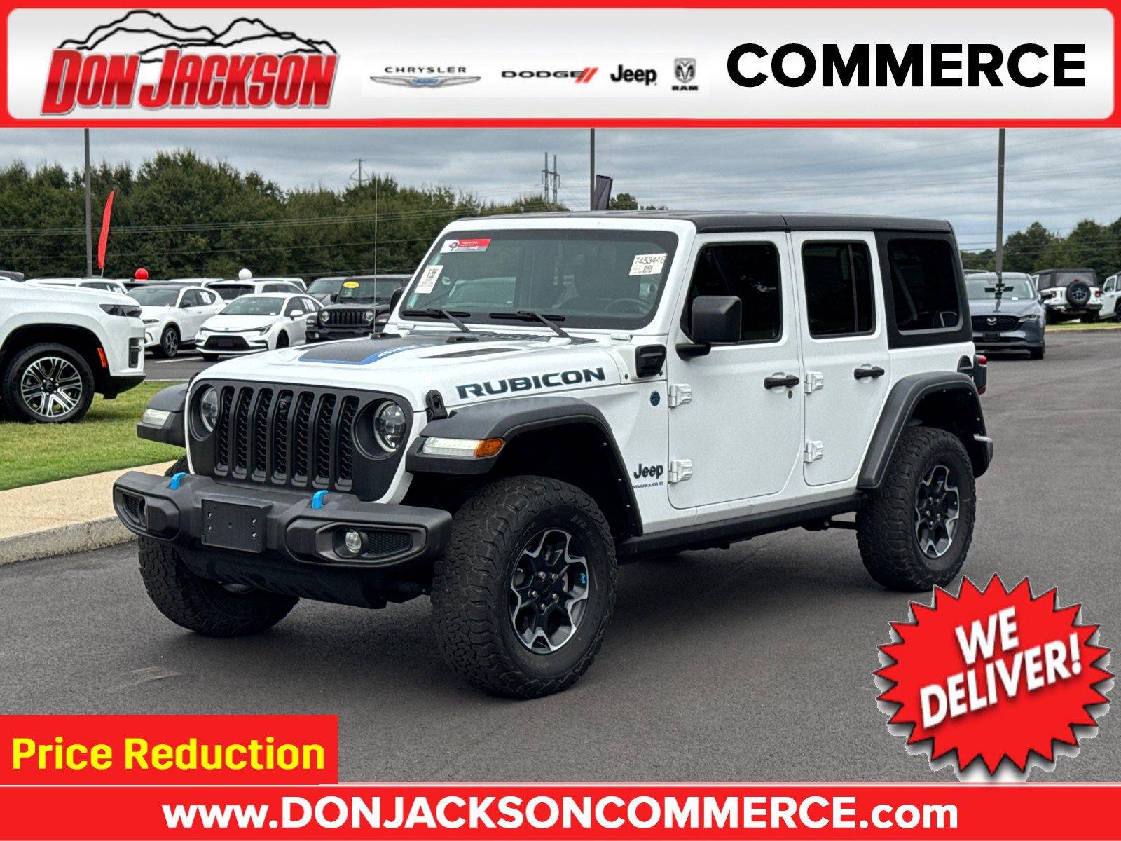 Used 2023 Jeep Wrangler Unlimited Rubicon 4xe w/ Safety Group AWD/4WD image 1