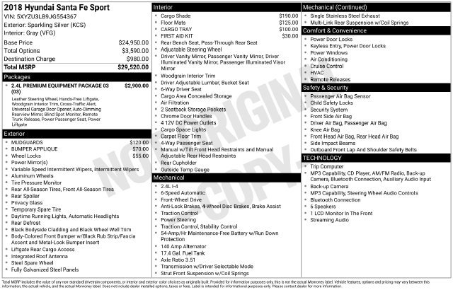 Used 2018 Hyundai Santa Fe Sport FWD image 11