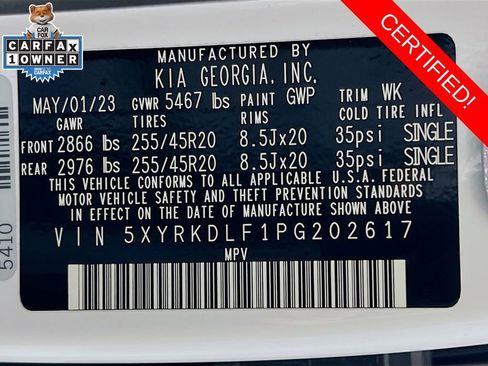 Certified 2023 Kia Sorento SX Prestige image 36