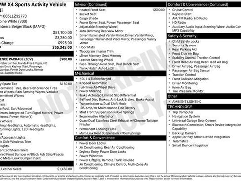 Used 2020 BMW X4 xDrive30i w/ Convenience Package image 3