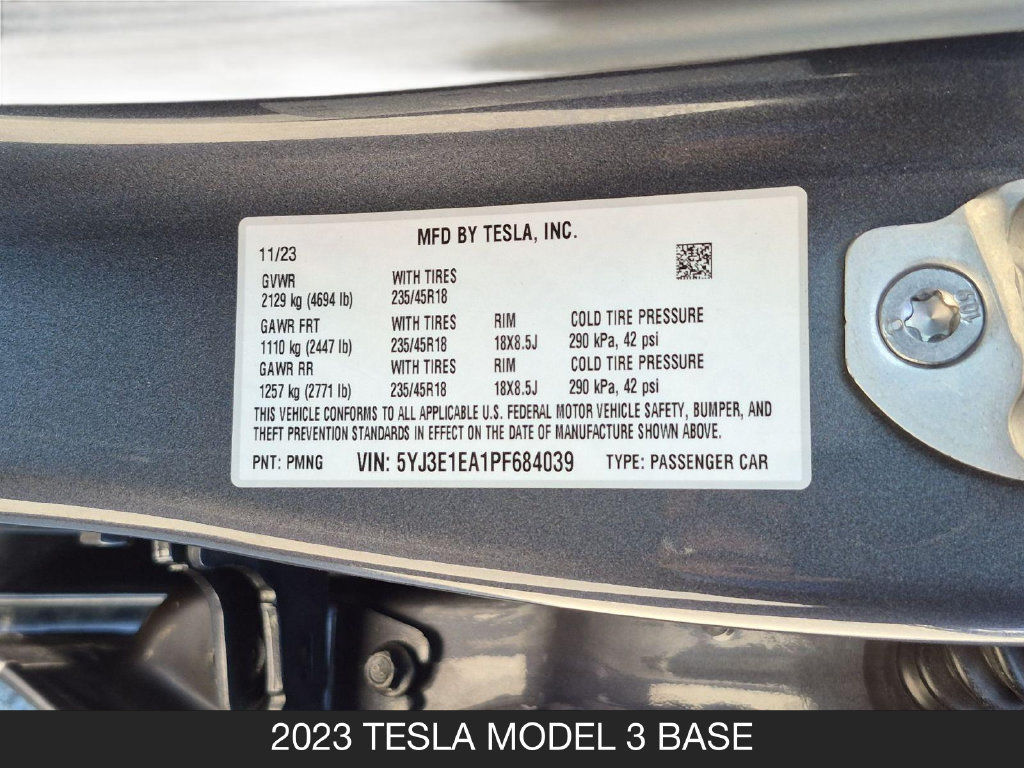 Used 2023 Tesla Model 3 Standard Range RWD image 27