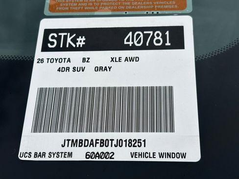 New 2026 Toyota bZ XLE image 21