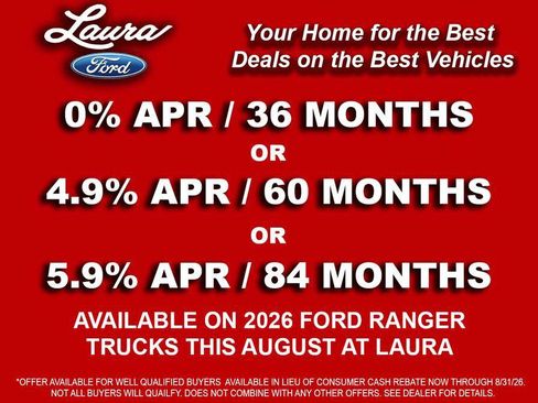 New 2026 Ford Ranger XLT w/ Equipment Group 301A High AWD/4WD image 5