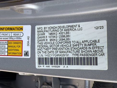 Used 2024 Honda Accord LX image 24