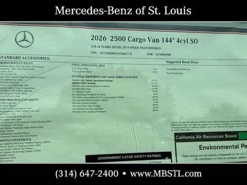 New 2026 Mercedes-Benz Sprinter 2500 image 9