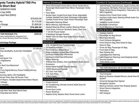 Used 2023 Toyota Tundra TRD Pro w/ TRD Pro Tow Package AWD/4WD image 36