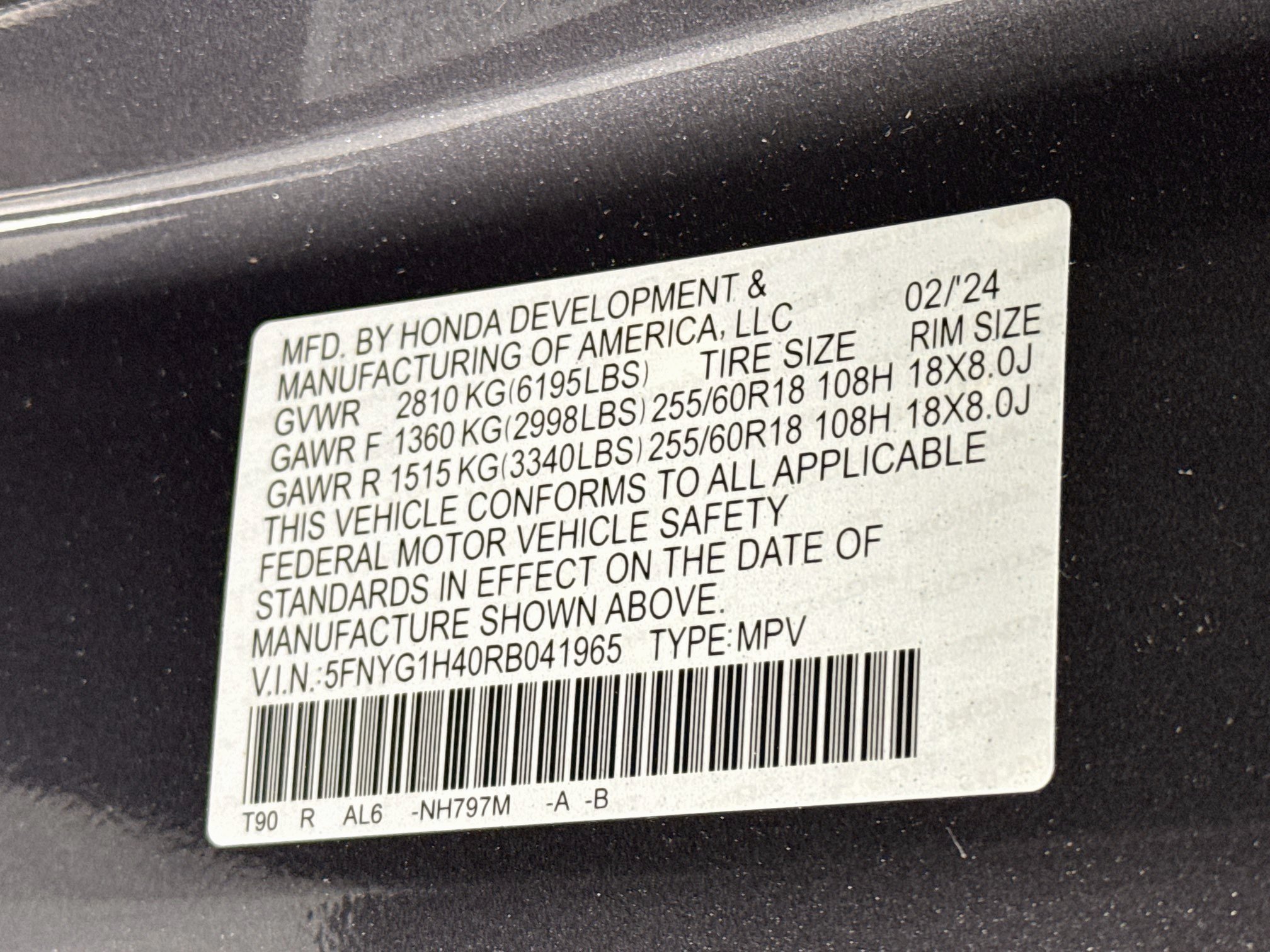 Certified 2024 Honda Pilot EX-L image 32