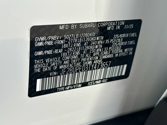 New 2026 Subaru Outback Touring AWD/4WD image 35