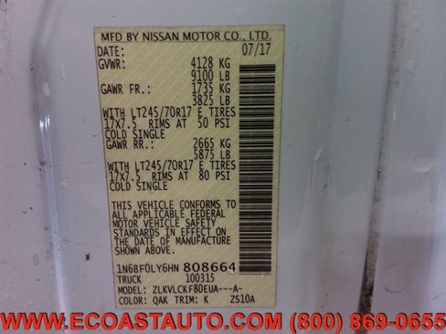 Used 2017 Nissan NV 2500 S w/ Power Basic Package image 21