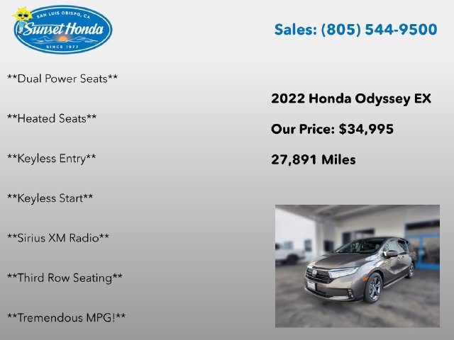 Used 2022 Honda Odyssey EX image 8