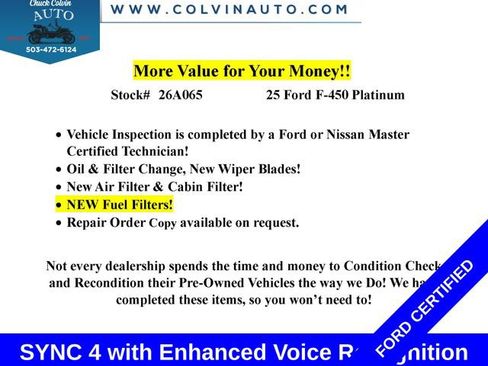 Certified 2025 Ford F450 Platinum AWD/4WD image 7