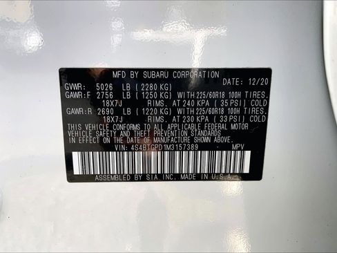 Used 2021 Subaru Outback Touring XT image 30