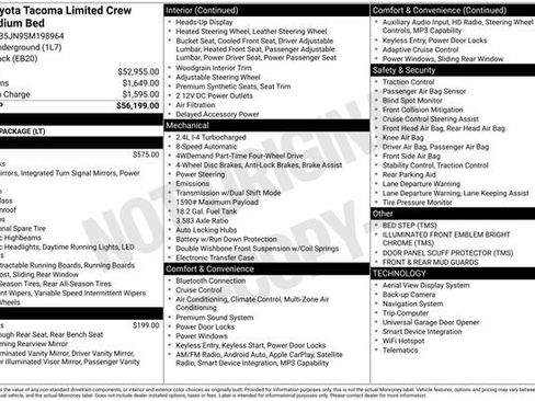 Used 2025 Toyota Tacoma Limited image 19