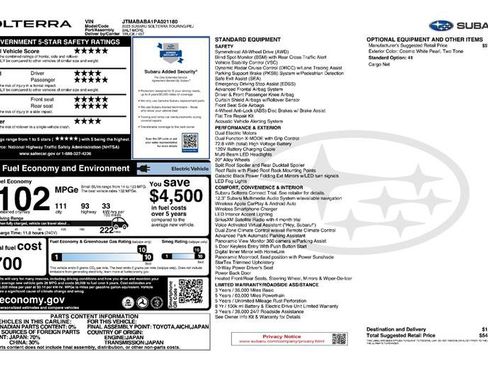 Used 2023 Subaru Solterra AWD image 2
