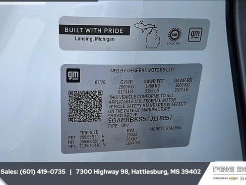 New 2026 Buick Enclave Sport Touring w/ LPO, Cargo Package image 7