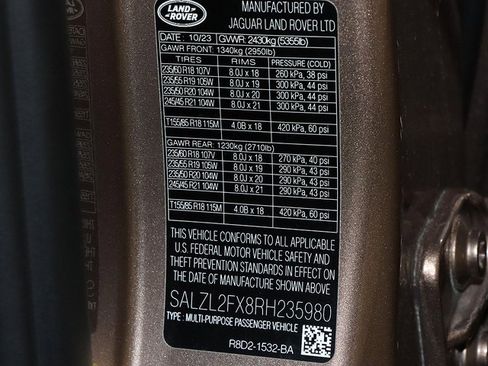 Used 2024 Land Rover Range Rover Evoque Dynamic SE image 36