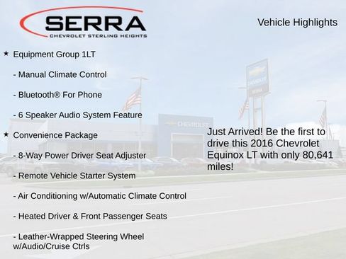 Used 2016 Chevrolet Equinox LT w/ Convenience Package FWD image 3