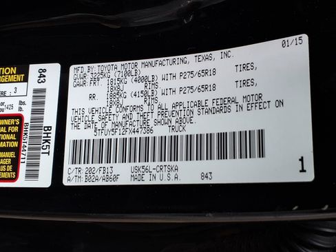 Used 2015 Toyota Tundra SR5 w/ TRD Off Road Package AWD/4WD image 31