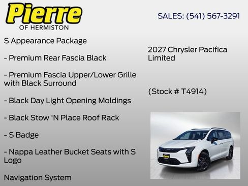 New 2027 Chrysler Pacifica Limited AWD/4WD image 12