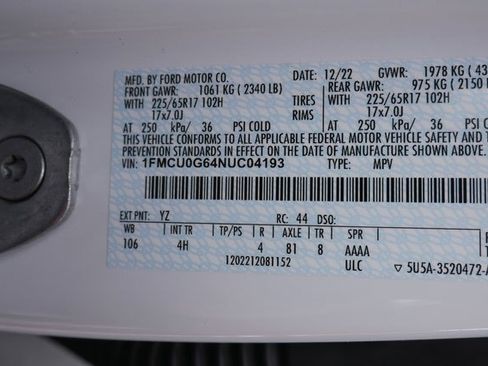 Used 2022 Ford Escape SE w/ Cold Weather Package image 26