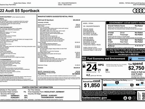 Used 2022 Audi S5 Premium Plus image 4