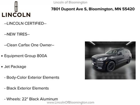 Certified 2023 Lincoln Aviator Black Label w/ Jet Package image 5