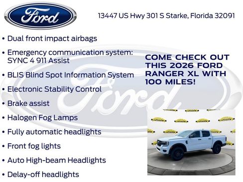New 2026 Ford Ranger XL RWD image 30