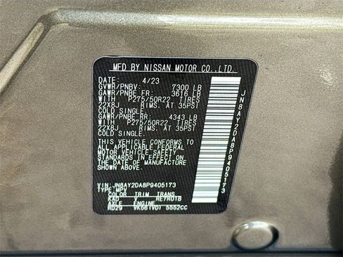 Used 2023 Nissan Armada Platinum w/ Captain's Chairs Package image 36