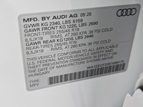 New 2025 Audi Q3 2.0T Premium Plus image 34