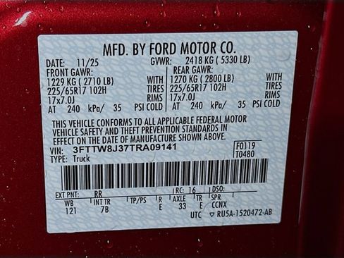 New 2026 Ford Maverick XLT w/ Equipment Group 301A image 14