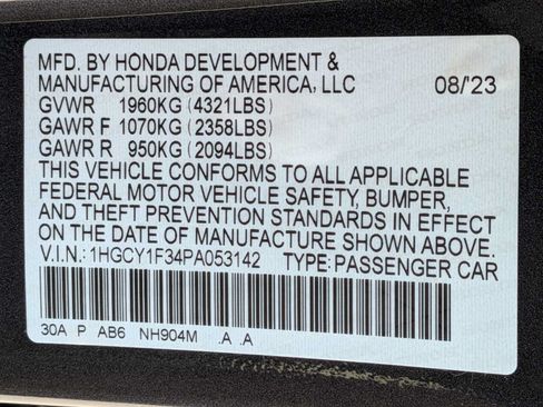 Certified 2023 Honda Accord EX image 32