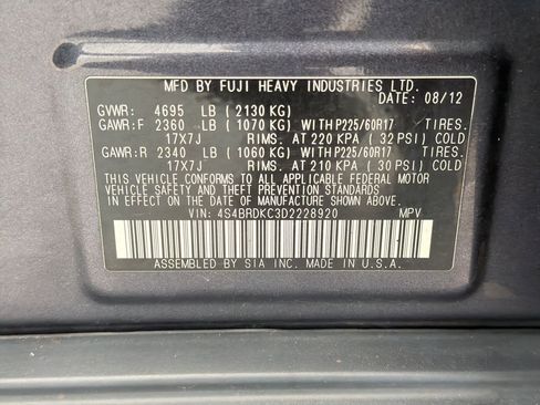 Used 2013 Subaru Outback 3.6R Limited w/ Moonroof Pkg image 20