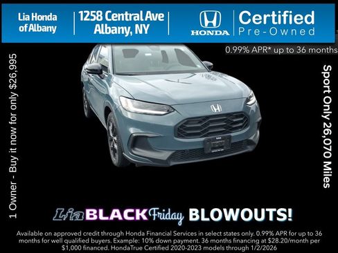 Certified 2023 Honda HR-V Sport image 1