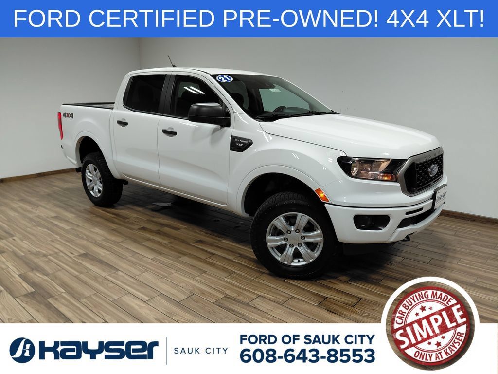 Certified 2021 Ford Ranger XLT w/ Trailer Tow Package AWD/4WD 360° Tour