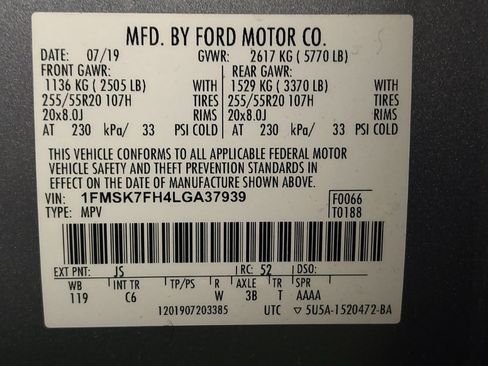 Used 2020 Ford Explorer Limited RWD image 33