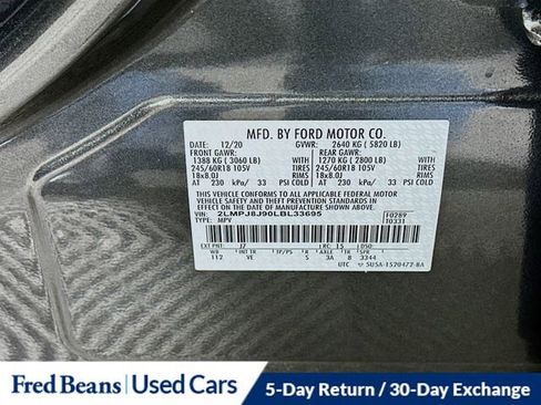 Used 2020 Lincoln Nautilus Premier image 33