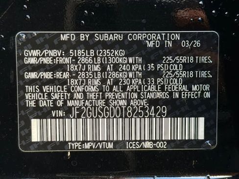 New 2026 Subaru Crosstrek 2.5i Sport AWD/4WD image 21