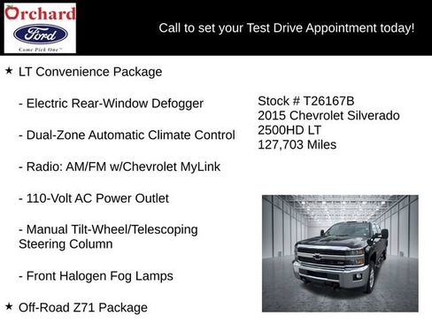 Used 2015 Chevrolet Silverado 2500 LT w/ LT Convenience Package AWD/4WD image 25