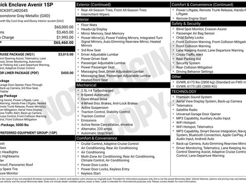 New 2026 Buick Enclave Avenir w/ Super Cruise Package FWD image 50