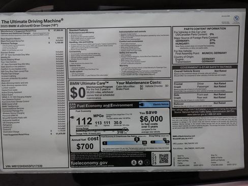 Used 2025 BMW i4 eDrive40 w/ Premium Package image 14