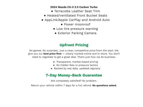 Used 2024 MAZDA CX-5 Carbon Edition AWD/4WD image 2