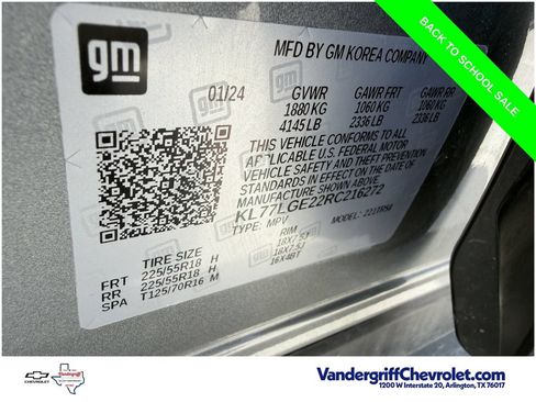 Used 2024 Chevrolet Trax RS w/ Driver Confidence Package FWD image 28