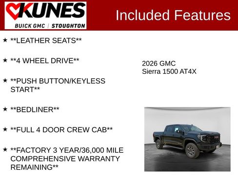 Used 2026 GMC Sierra 1500 AT4X AWD/4WD image 3