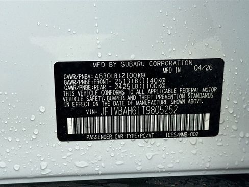 New 2026 Subaru WRX Premium AWD/4WD image 38