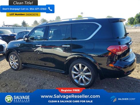 Used 2014 INFINITI QX80 4WD w/ Deluxe Touring Package image 3
