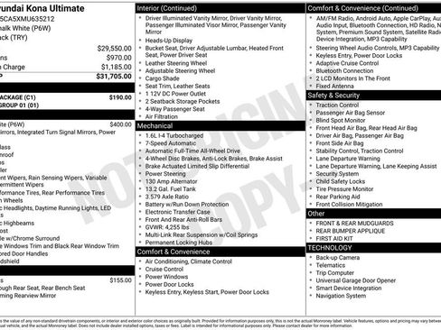 Used 2021 Hyundai Kona Ultimate w/ Cargo Package image 12