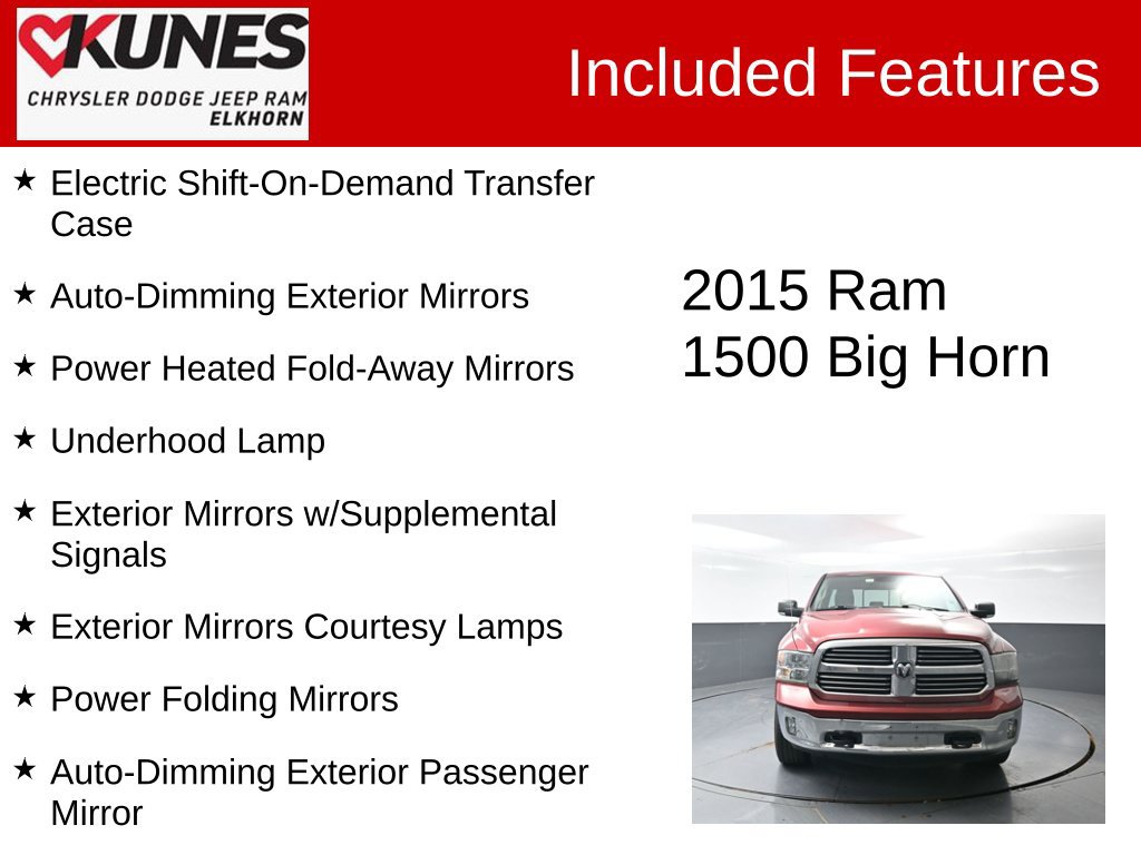 Used 2015 RAM 1500 Big Horn AWD/4WD image 4