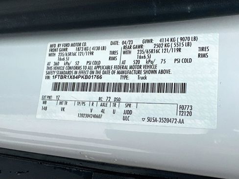 Used 2023 Ford Transit 250 148 High Roof w/ Load Area Protection Package RWD image 23