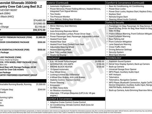 Used 2025 Chevrolet Silverado 3500 High Country w/ High Country Premium Package AWD/4WD image 3