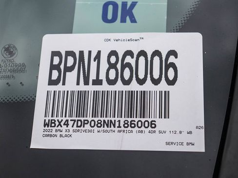 Used 2022 BMW X3 sDrive30i w/ M Sport Package 2 image 32